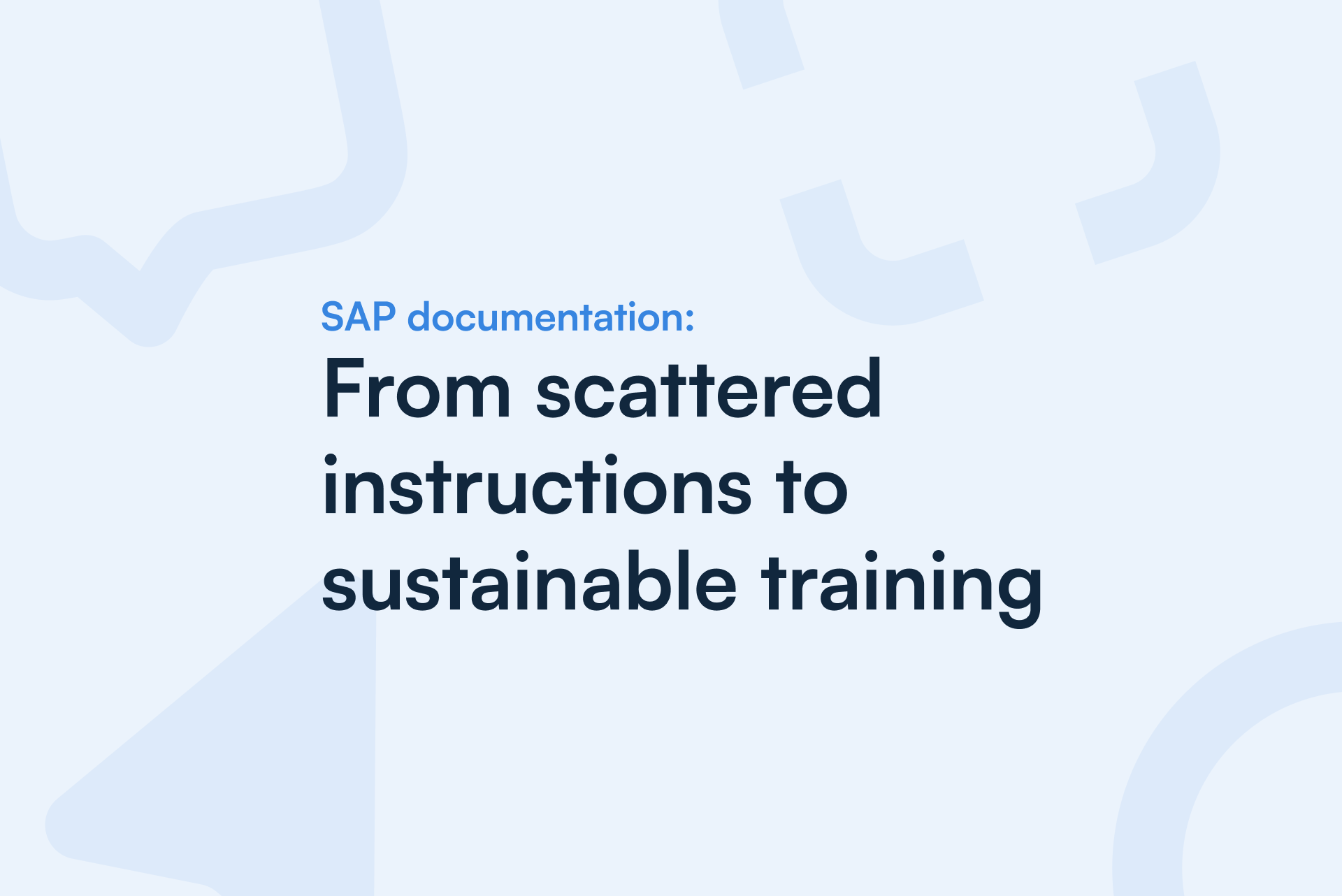 SAP documentation featured image