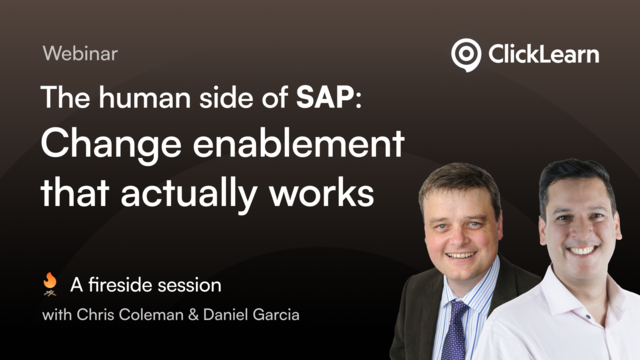 The human side of SAP Change enablement that actually works